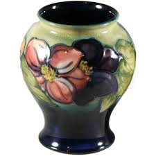 Similar Items to Moorcroft Clematis Vase Signed