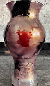 Beautiful Art Vase Multi-Colored Glass Vase 10” | eBay