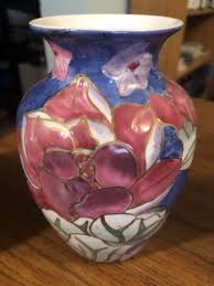 WBI 70's Vintage Set of Hand Painted Flower Vase and Bowls ...