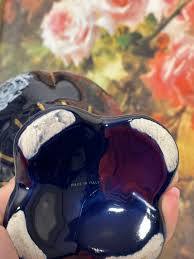 Vintage Blue Vase, Vintage Made in Italy , Porcelain Vase, Floral Vase, Elegant Antique Vase, Dark Blue Vase, Vintage Gift - Etsy Ireland