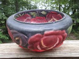 Floral Puffy Lamp Shade multi-coloured 13" x 8" glass light | eBay