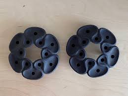 Pair Dansk Designs Lotus Cast Iron Candleholders | Jens ...