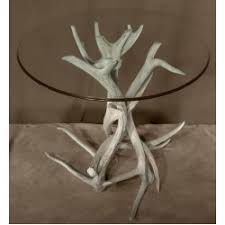 Real Antler Elk / Whitetail Deer End Table Base TBL012 ...