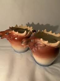 Vintage Czechoslovakia Elk/Moose Head Creamer 6 Ounce- Set ...
