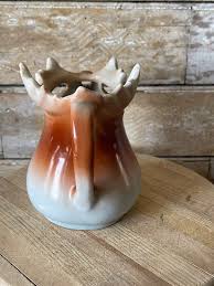 Vintage Austria Deer Stag Moose Elk Creamer Pitcher Ceramic ...