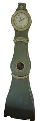 19th Century Swedish Mora Tall Case Clock Signed by Maker in Original Paint | Rockwood Antiques