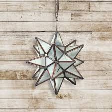 Elegant Frosted Glass Pendant Star 11", 13"and 16"- Frosted Glass Moravian Star - El Callejon Art