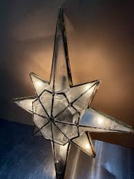 Vintage Shell Multi Point 3D Star Christmas Tree Topper ...
