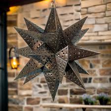 Large Moravian Star Light - Punched Tin 18" Dia.