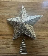 Christmas Tree Topper, Gold Sparkly | eBay