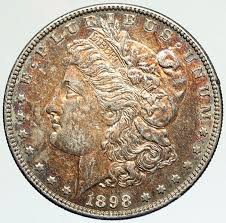 1898 P UNITED STATES of America SILVER Morgan Vintage Dollar Coin EAGLE i111841 | eBay