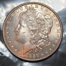 1887 P MORGAN SILVER DOLLAR BU - MAJOR DIE CRACK ERROR THRU DATE #15w | eBay