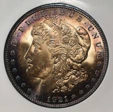 Sold at Auction: 1921 MORGAN DOLLAR GEM BU+