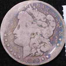 1896-S Morgan Silver Dollar, About Good Circulated Coin ...