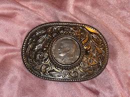 Kennedy Half Dollar Coin Belt Buckle 1981 1.5” Belt | eBay