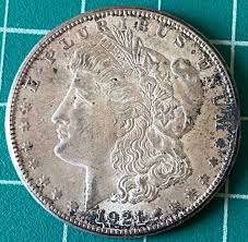 Sold at Auction: 1921-S Morgan Silver Dollar Error Rim Clip