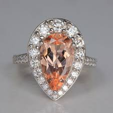 14K White Gold Morganite and Diamond Ring 3.19 Carats By Steve Moriart - Moriartys Gem Art