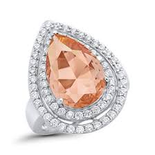 Teardrop Pear Simulated Cubic Zirconia Engagement Ring 925 Sterling Si – Blue Apple Jewelry