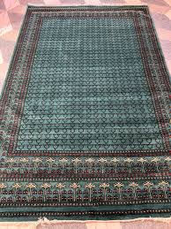 Handmade Wool Tree of Life Rug: 6x9 Green Mughal Border ...