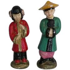 Vintage Made In Japan Japanese Boy & Girl Chalk Ware ...