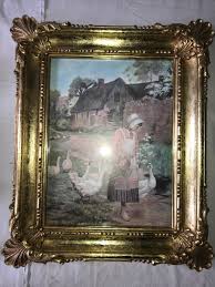 1978 SYROCO Homco 3330 Ornate GOLD Hollywood Regency FRAME Goose ART PRINT 22x18 | eBay