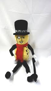 Lot - Planters Mr. Peanut With Red Scarf,Top Hat & Cane