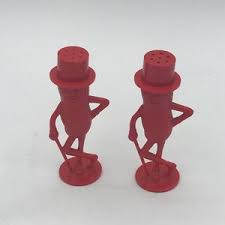 Vintage Planters Mr. Peanut Salt and Pepper Shakers Light Blue MCM 1950's - Etsy