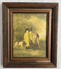 Portrait of Lord Lismore in a Hunting Coat with His Bay ...