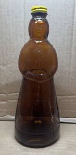 Vintage 10" MRS BUTTERWORTH'S Amber Brown Glass Syrup Bottle Metal Cap Lid | eBay
