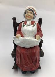 Vintage Mrs. Claus & Her Rocking Chair Ceramic 10.5” X 5” | eBay