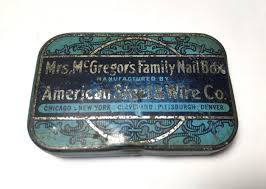 Vintage Mrs. Mcgregor's Family Nail Box by American Steel and Wire Co. Tin - Etsy Australia