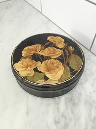 Vintage Sewing Box, Tin Sewing Box, Vintage Wood Spools ...