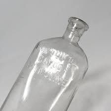 Medicine Bottle, Glyco-Thymoline, 15.5 oz, Clear Antique ...