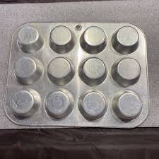 Vintage Muffin Tin Pan Aluminum Cupcake 12 Holes | eBay