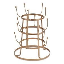 Design Imports Rose Gold Matte Vintage Mug Stand : Target