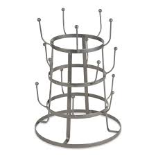 DII Metal Kitchen Storage: 3-Tier Mug Tree Stand, 9.5x12.75", Matte Terra Cotta - Walmart.com