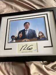 RON DESANTIS SIGNED AUTOGRAPH 11x14 FRAMED DISPLAY ACOA ...