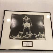 Large Framed Classic Photo Ali Defeats Liston May 25, 1965 | eBay