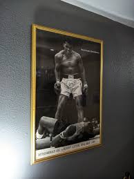 Muhammad AIi Signed with inscription. Psa Loa with Original Poster