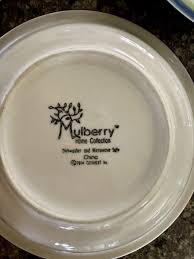 MULBERRY HOME COLLECTION, DOTY'S DAISY, BLUE & GREEN BOWLS ...