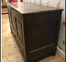 Antique Dark Oak Mule Chest Trunk With Drawers | eBay UK