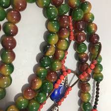 Antique Collection Jade Bead Necklace Imperial Court ...