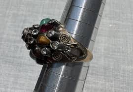 Antique Thai Princess Ring - 14k Gold, Various Stones, Size 5, Weighs 5.39Grams | eBay