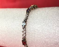 Vintage Retro Vermeil Gold on 925 Sterling Silver Rainbow ...