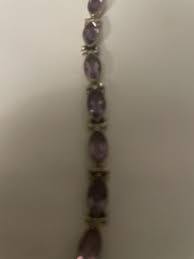 Silver 925 Amethyst Bracelet | eBay