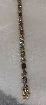 FAS 24K Gold Over 925 Sterling Silver Genuine Gemstone ...