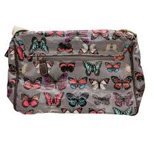 Satchel Oilcloth Butterfly Print Small/mini cross body ...