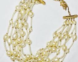 Vintage Multi-strand Faux Pearls - Etsy
