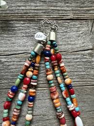 Sterling Silver Multi Strand Multi Stone Bead Necklace. 16 ...