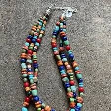 Jewelry | Sterling Silver Multi Strand Multi Stone Bead ...